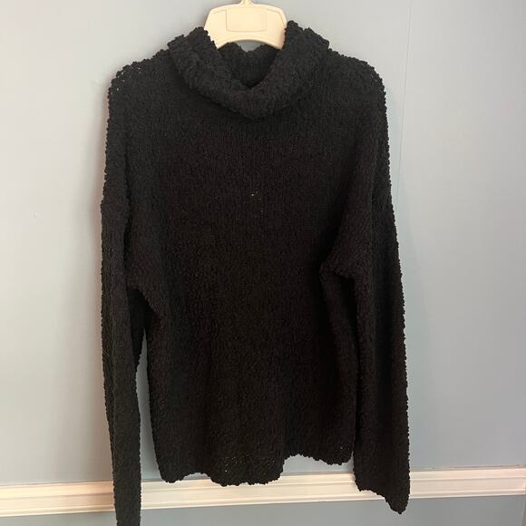 NEW Bobeau Popcorn Black Turtleneck Sweater Size Medium - Picture 6 of 13